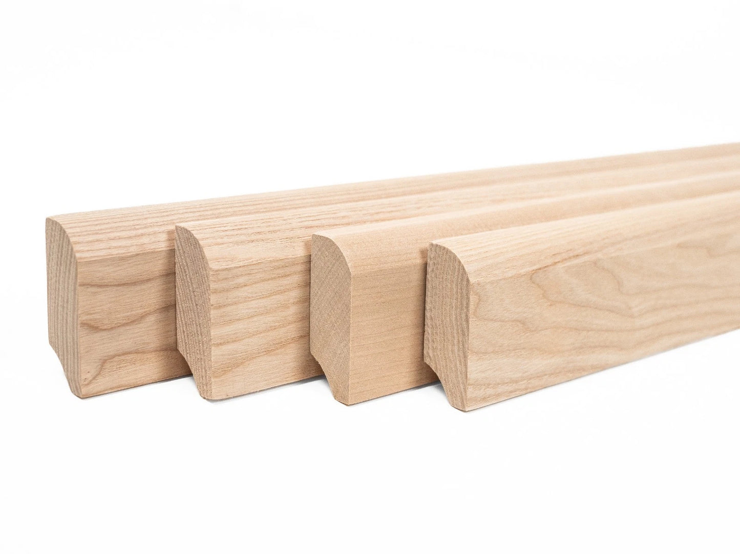 Grīdlīste Osis A/B 24x60mm eļļots ar cietā vaska eļļu tonī Dabīgi balts 2000 mm ar rādiusu 20mm
