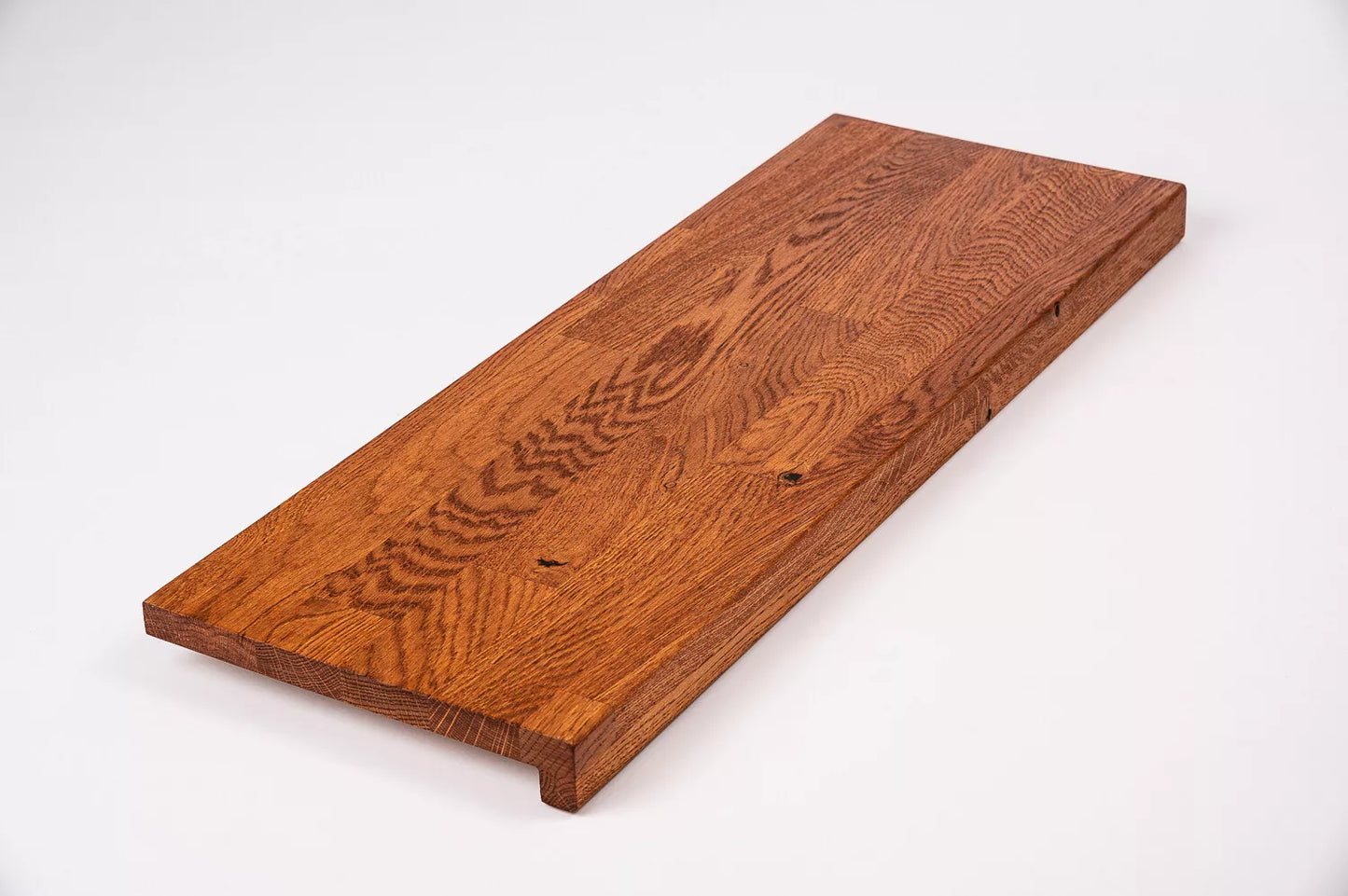 Trepju pakāpiens, palodze, Ozols Rustic, audzētas lameles, 26 mm, eļļots tonī Ķirsis