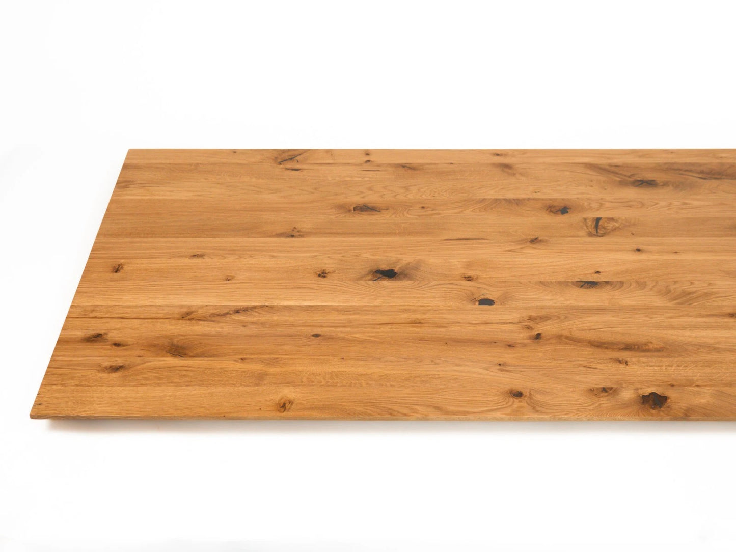 Taisnstūra virsma Ozols Rustic, pilnas lameles, 52 mm, 3-kārt, Dabīgi eļļots