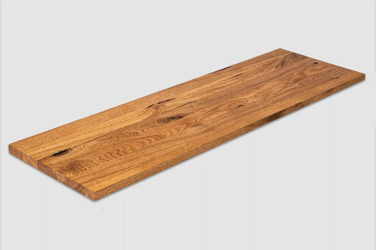 Shelf Stair tread Riser Windowsill Oak Rustic, full stave lamellas, 20 mm, Natural oil