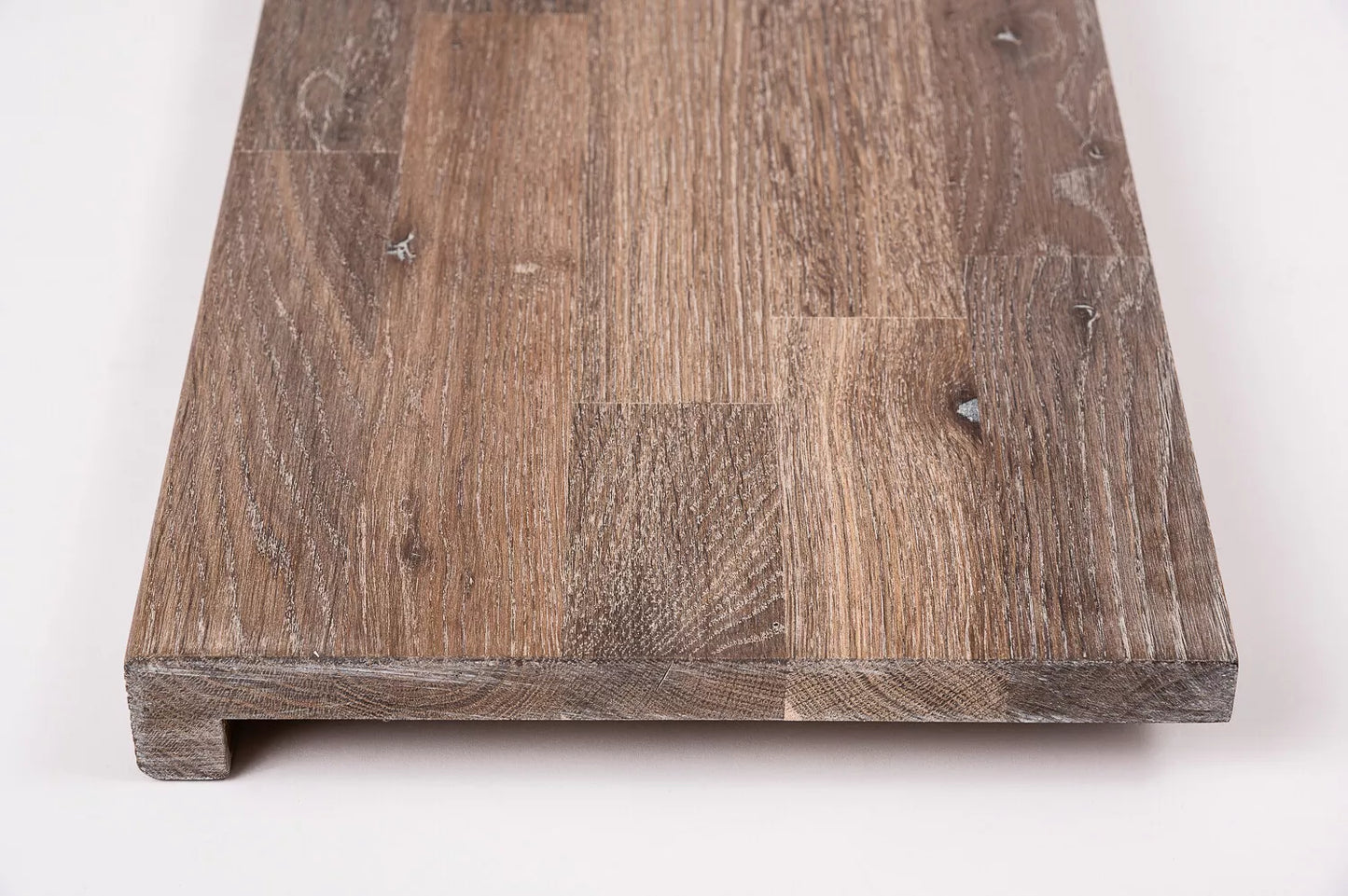 Trepju pakāpiens, palodze, Kūpināts Ozols, Rustic, audzētas lameles, 20 mm, Balti eļļots