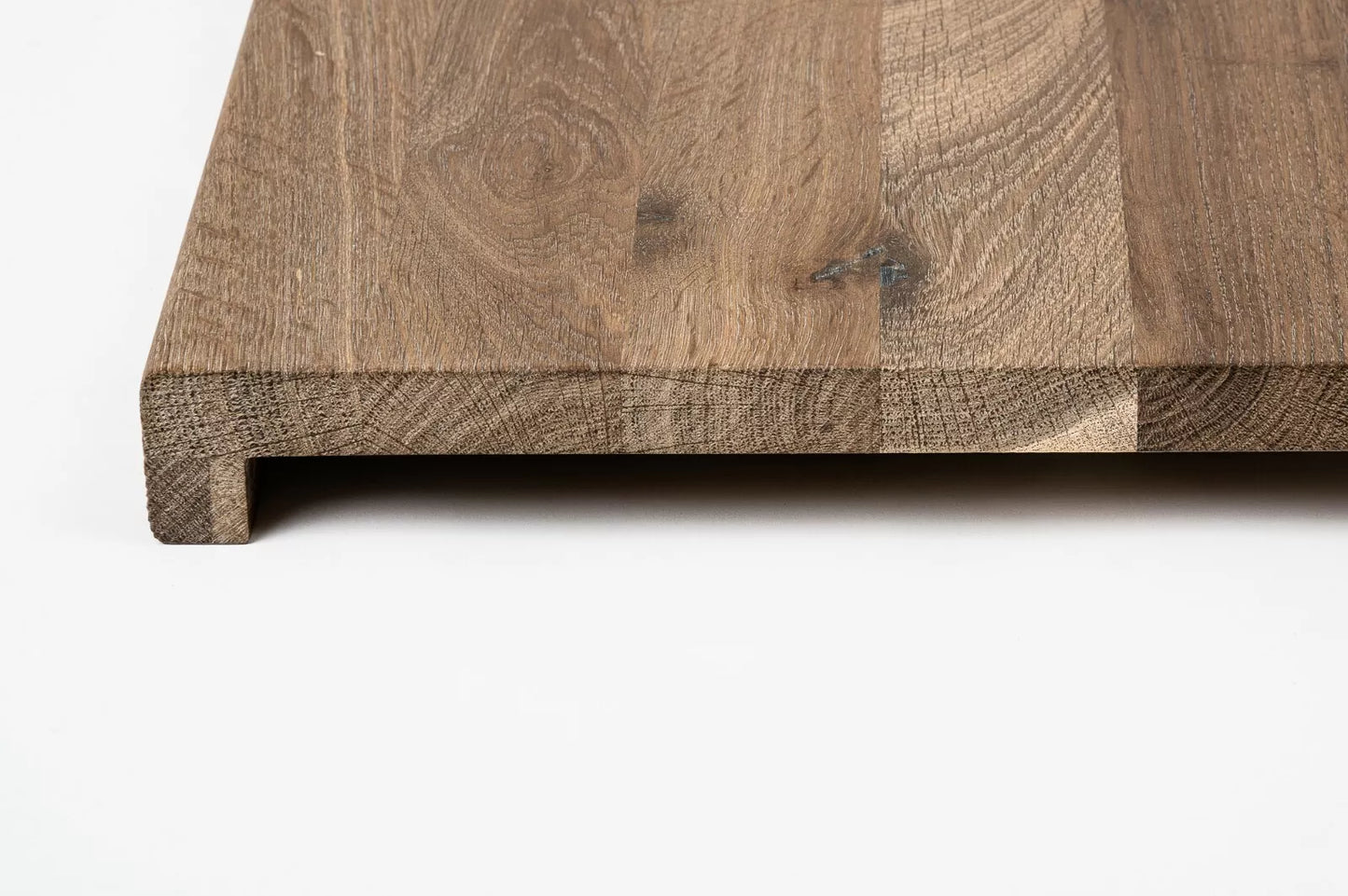 Trepju pakāpiens, palodze, Kūpināts Ozols, Rustic, pilnas lameles, 16 mm, eļļots ar cietā vaska eļļu tonī Dabīgi balts
