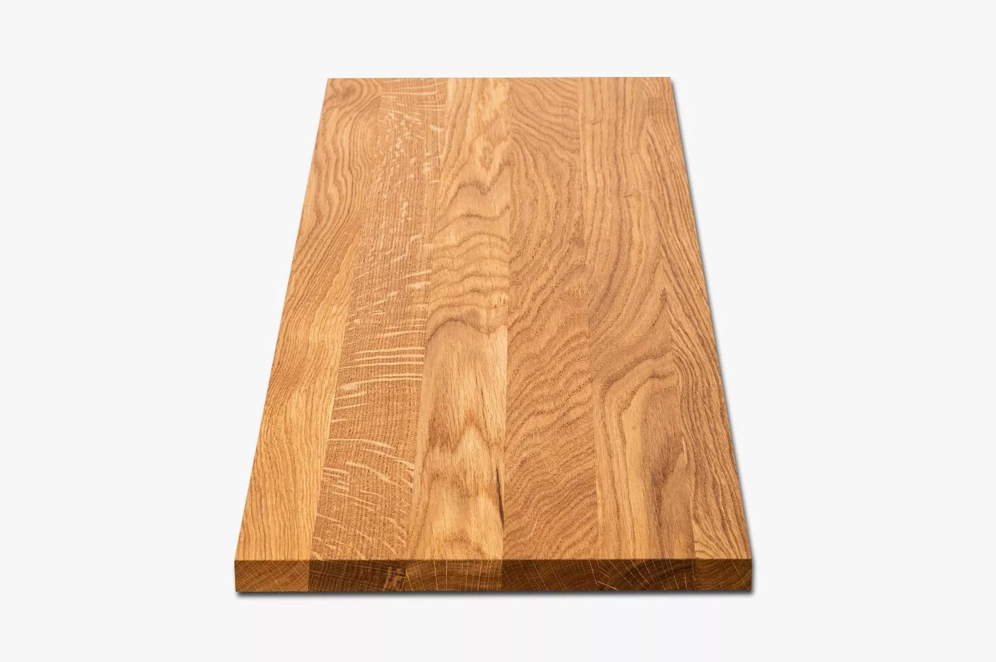 Shelf Stair tread Riser Windowsill Oak A/B, full stave lamellas, 20 mm, Natural oil