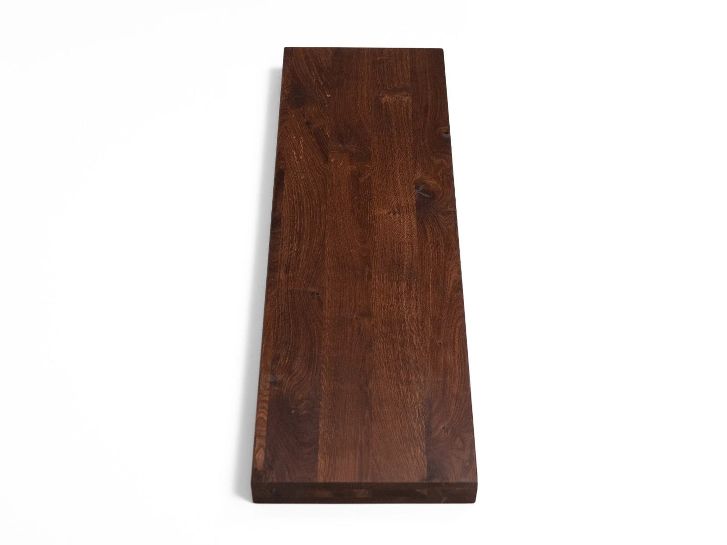 Shelf Stair tread Riser Windowsill Smoked Oak Rustic, full stave lamellas, 52 mm, 3-layer, Natural oil