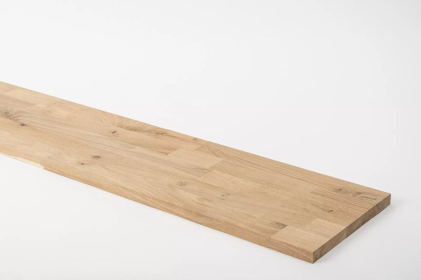 Solid edge glued panel DIY Oak Rustic, finger jointed lamellas with fixed width, 26 mm