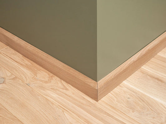 Grīdlīstes Ozols A/B 18x70mm bez virsmas apstrādes 0,8-1,8m ar rādiusu 20mm
