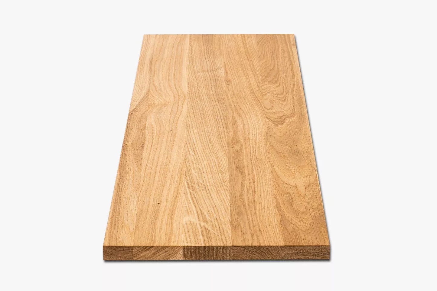 Shelf Stair tread Riser Windowsill Oak A/B, full stave lamellas, 16 mm, Hard wax oil Natural (colourless)