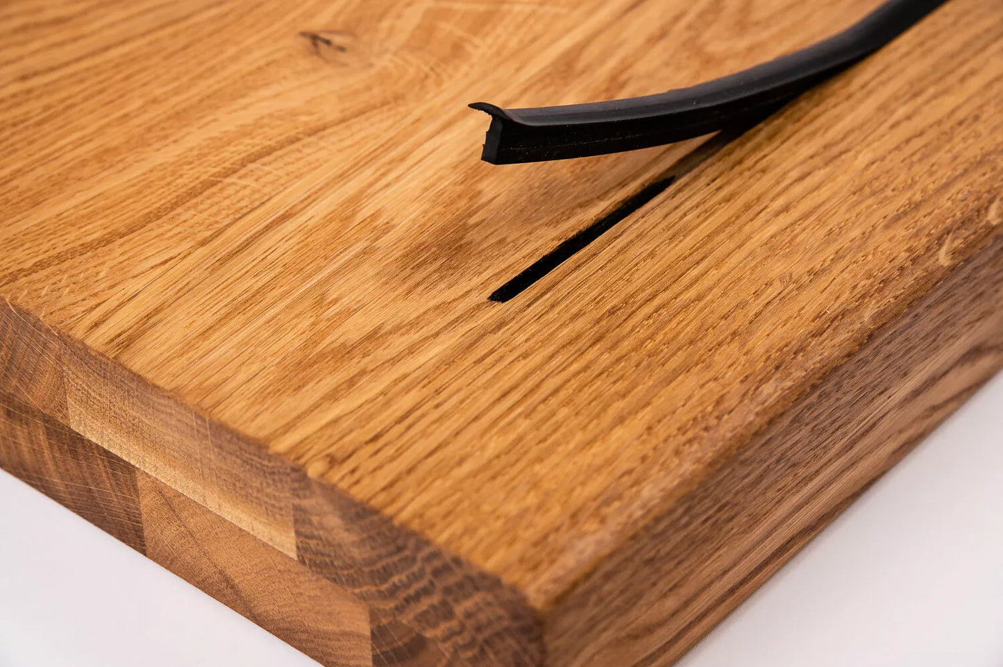 Trepju pakāpiens Ozols Rustic, pilnas lameles, 40 mm, 2-kārt, eļļots ar bezkrāsas cietā vaska eļļu, ar pretslīdes gumiju