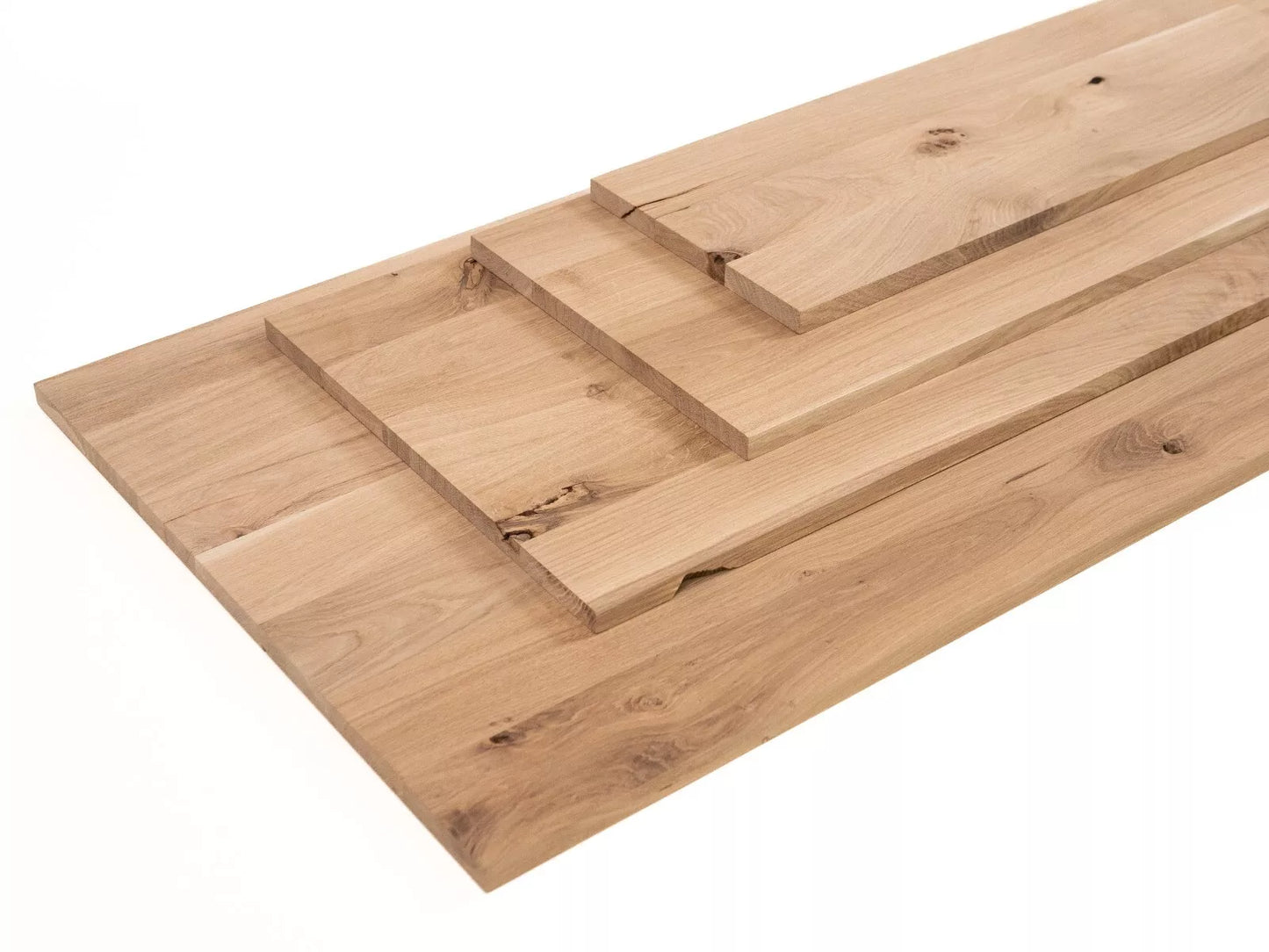 Līmēta masīvkoks plātne DIY Ozols Rustic, pilnas lameles fixētā platumā, 16mm