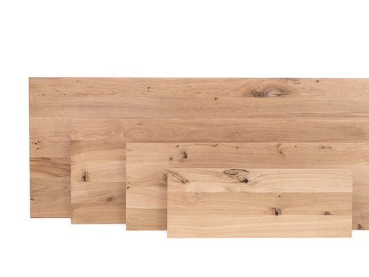 Līmēta masīvkoks plātne DIY Ozols Rustic, pilnas lameles, 35 mm, 2-kārt