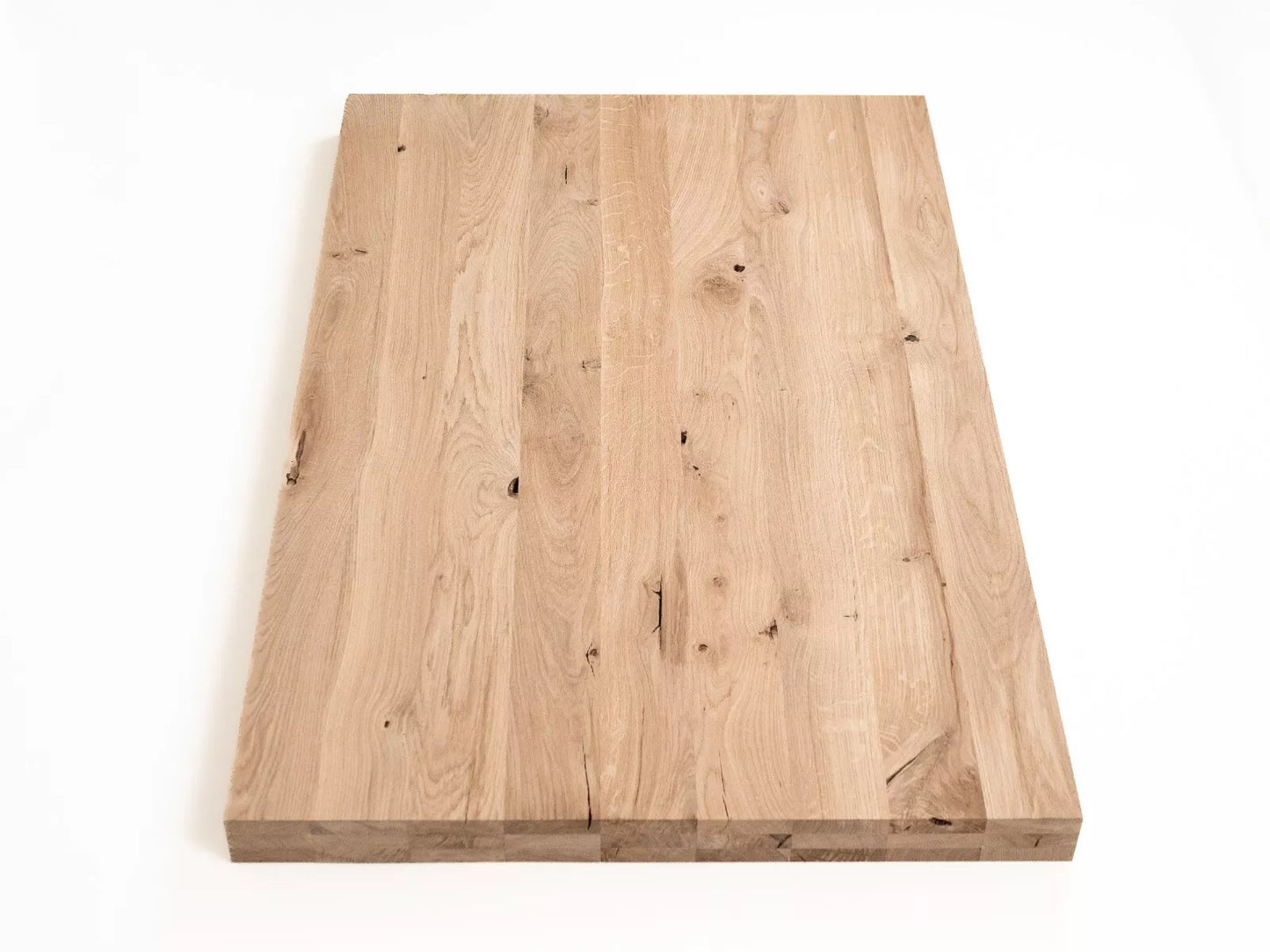 Līmēta masīvkoks plātne DIY Ozols Rustic, pilnas lameles fixētā platumā, 52mm, 3-kārt