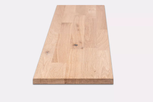 Plaukts, trepju pakāpiens, pretpakāpiens, palodze, Ozols Rustic, audzētas lameles, 26 mm, Balti eļļots