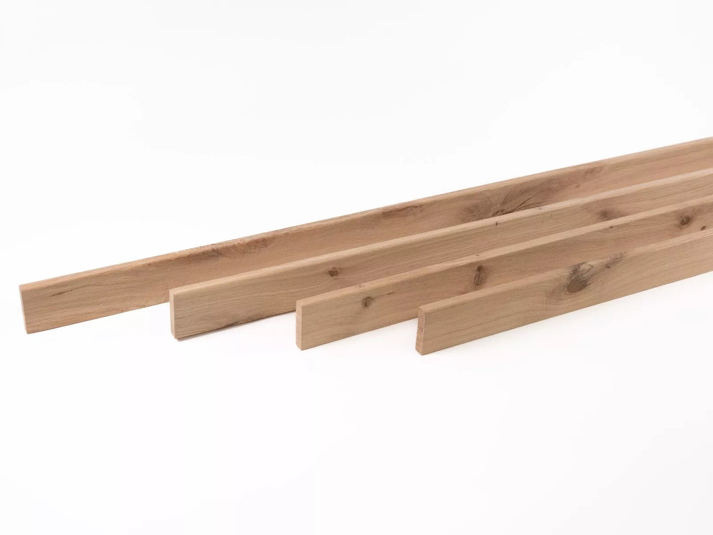 Grīdlīstes Ozols Rustic, 18x70x2000mm, ar rādiusu, neapstrādāta, špaktelēta, birstēts