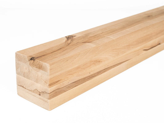 Līmētās bērza koka brusas Rustic 100x100 mm eļļots ar cietā vaska eļļu tonī Dabīgi balts