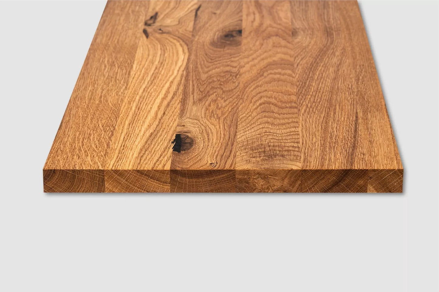 Shelf Stair tread Riser Windowsill Oak Rustic, full stave lamellas, 26 mm, Natural oil