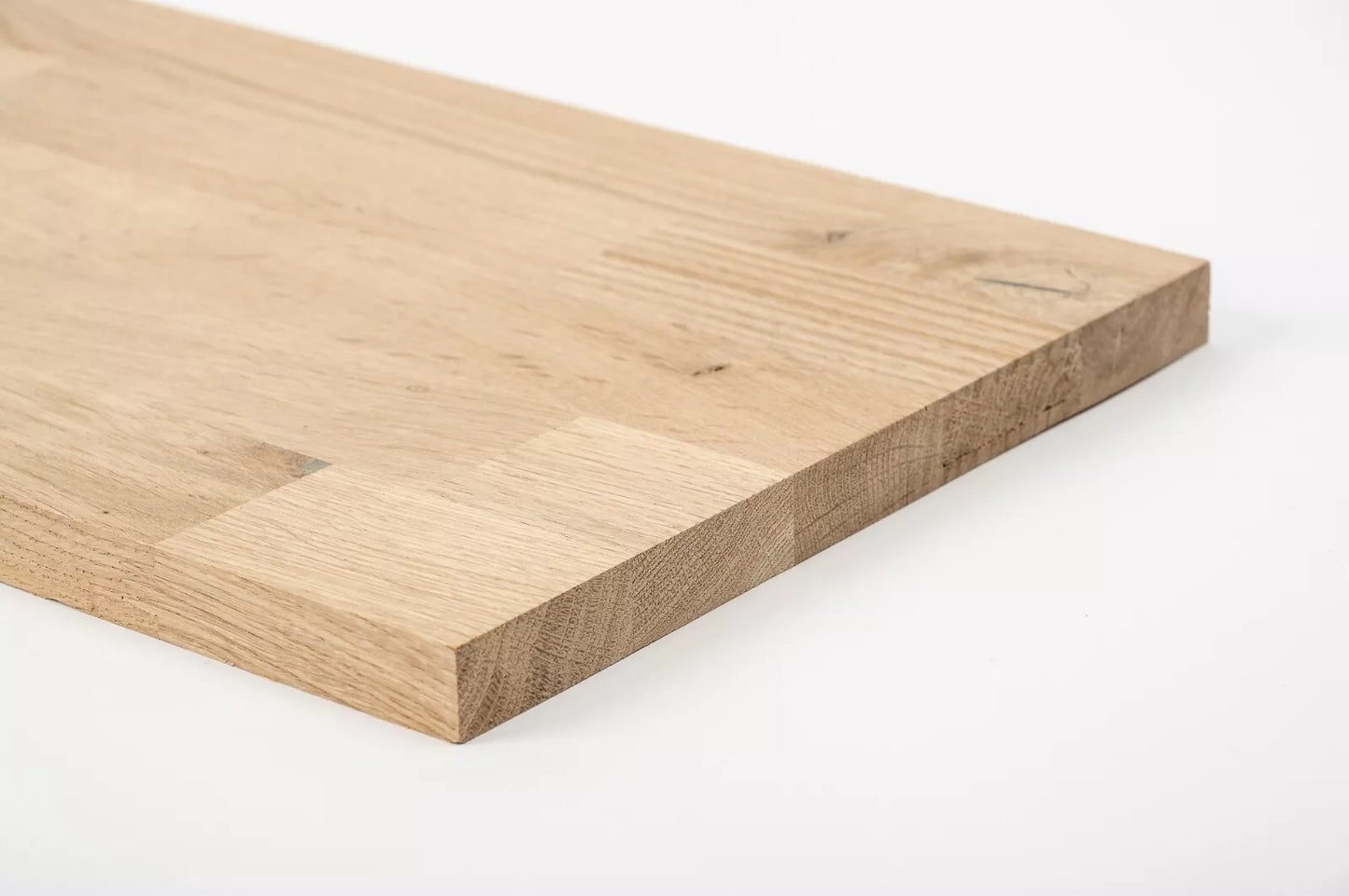 Solid edge glued panel DIY Oak Rustic, finger jointed lamellas with fixed width, 26 mm