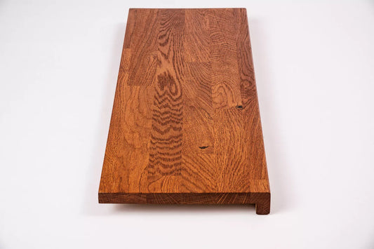 Trepju pakāpiens, palodze, Ozols Rustic, audzētas lameles, 26 mm, eļļots tonī Ķirsis