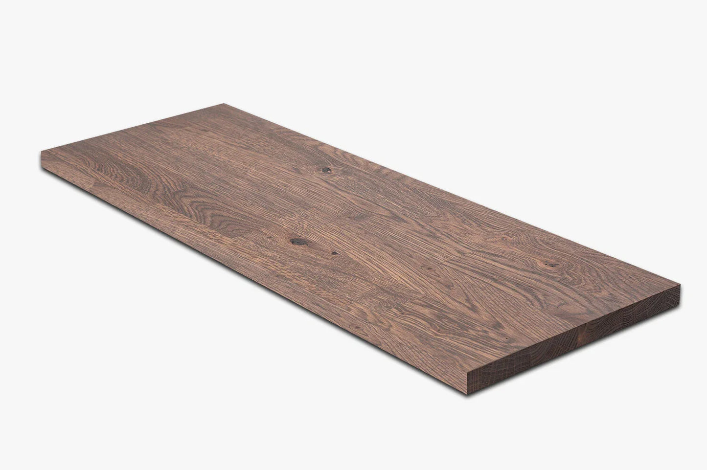 Plaukts, trepju pakāpiens, pretpakāpiens, palodze, Ozols Rustic, audzētas lameles, 26 mm, eļļots Grafīta tonī