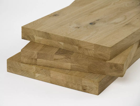 Līmēta masīvkoks plātne DIY Ozols Rustic, pilnas lameles, 40 mm, 2-kārt