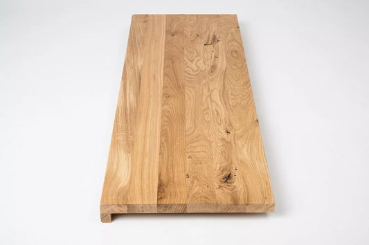 Trepju pakāpiens, palodze, Ozols Rustic, pilnas lameles, 26 mm, eļļots ar cietā vaska eļļu tonī Dabīgi balts