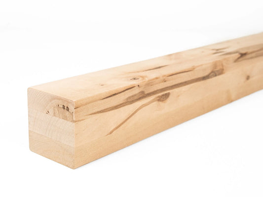 Līmētās bērza koka brusas Rustic 70x70 mm eļļots ar cietā vaska eļļu tonī Dabīgi balts