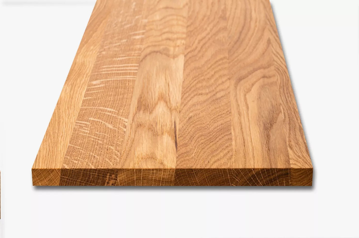 Shelf Stair tread Riser Windowsill Oak A/B, full stave lamellas, 20 mm, Natural oil