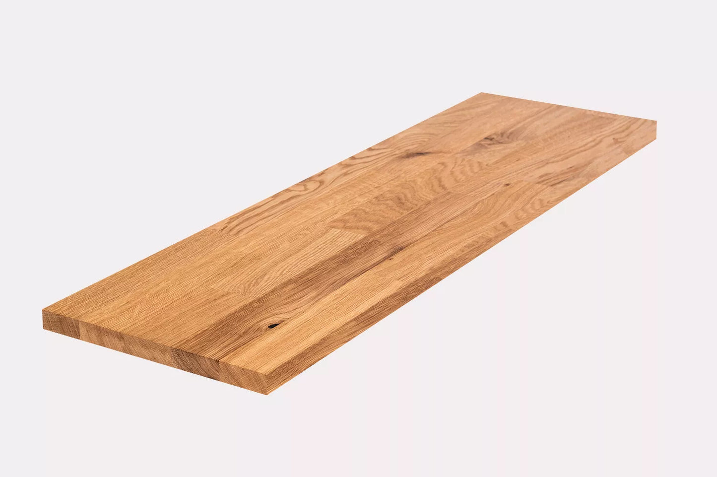 Plaukts, trepju pakāpiens, pretpakāpiens, palodze, Ozols Rustic, audzētas lameles, 26 mm, eļļots ar bezkrāsas cietā vaska eļļu