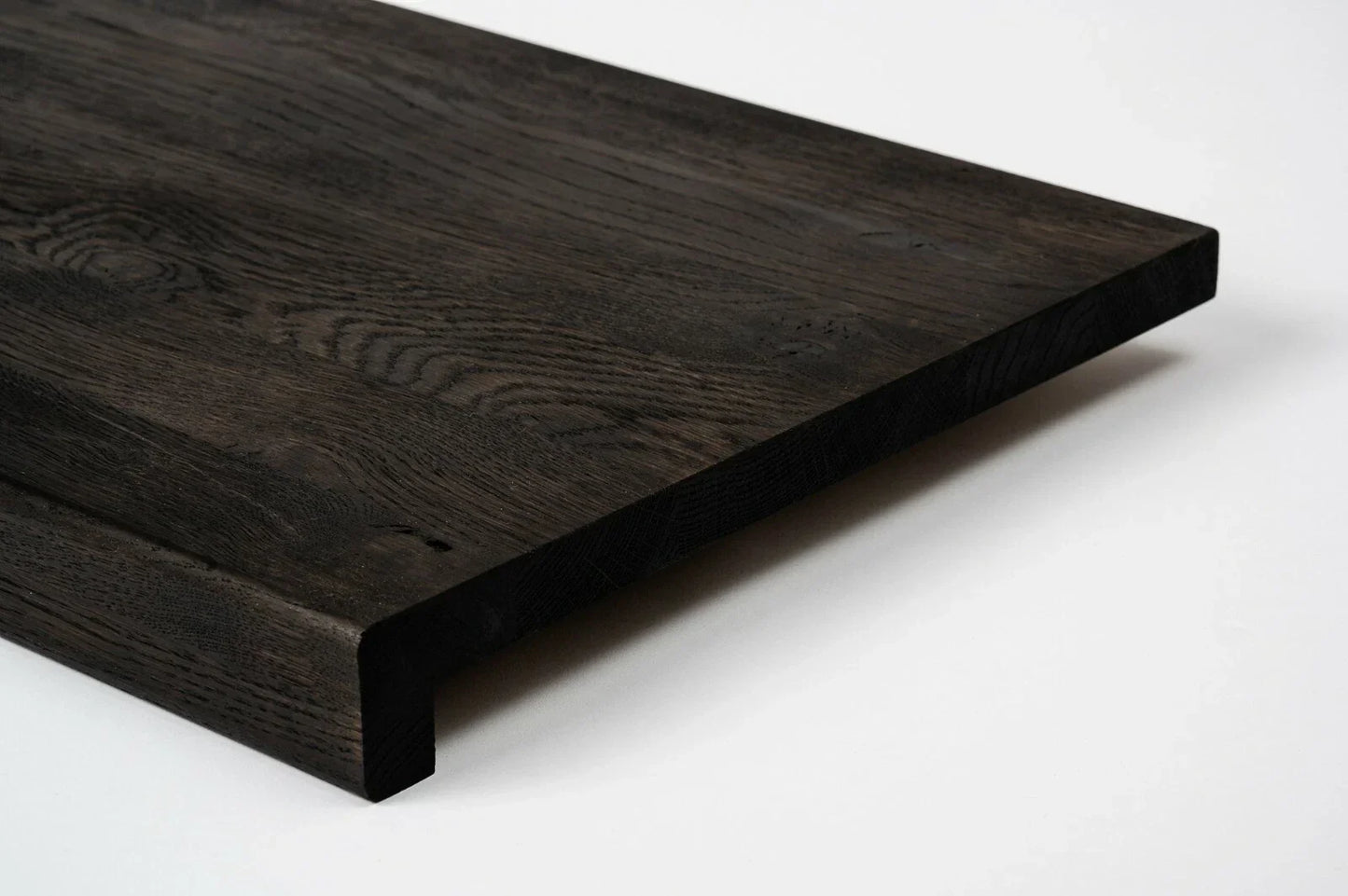 Trepju pakāpiens, palodze, Kūpināts Ozols, Rustic, pilnas lameles, 26 mm, Melni eļļots