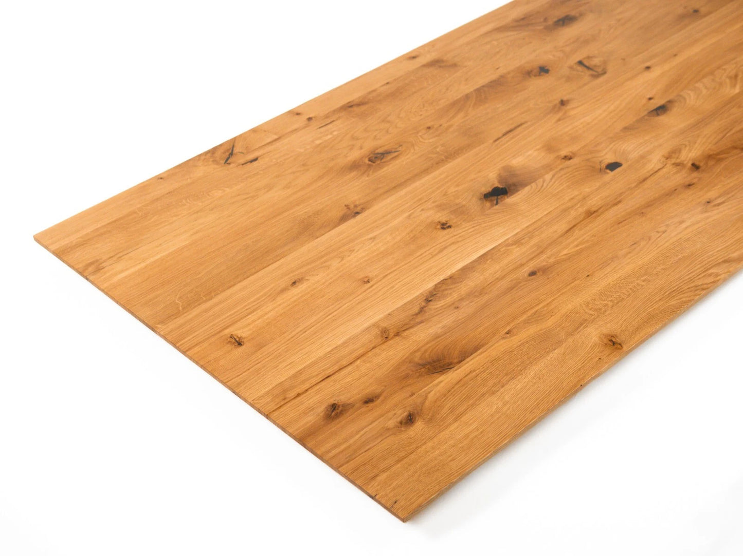 Taisnstūra virsma Ozols Rustic, pilnas lameles, 52 mm, 3-kārt, Dabīgi eļļots