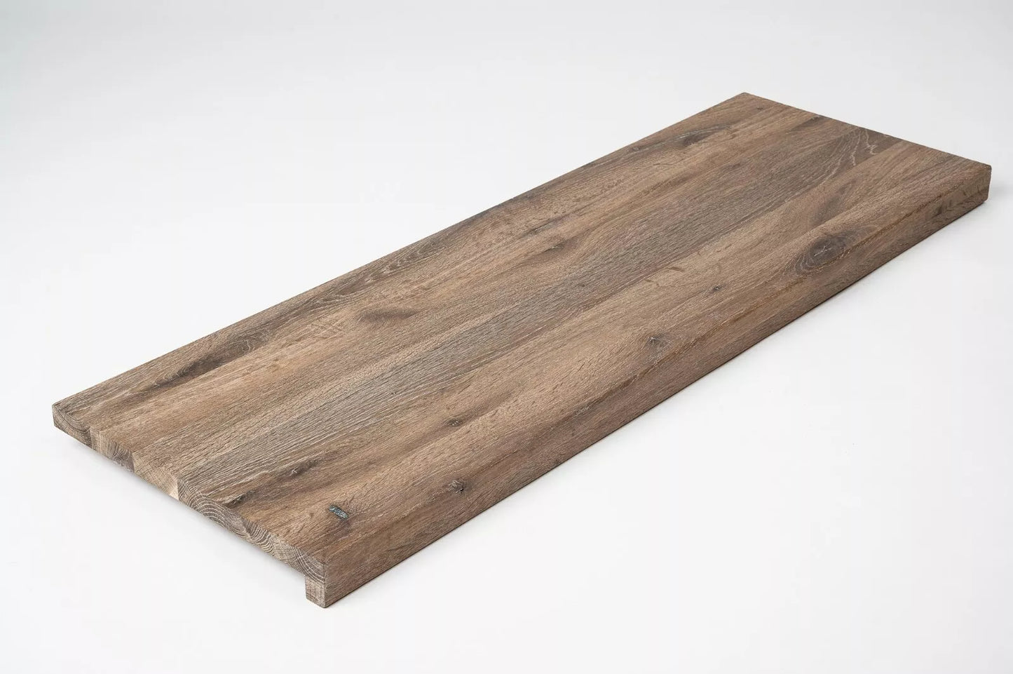 Trepju pakāpiens, palodze, Kūpināts Ozols, Rustic, pilnas lameles, 26 mm, Balti eļļots