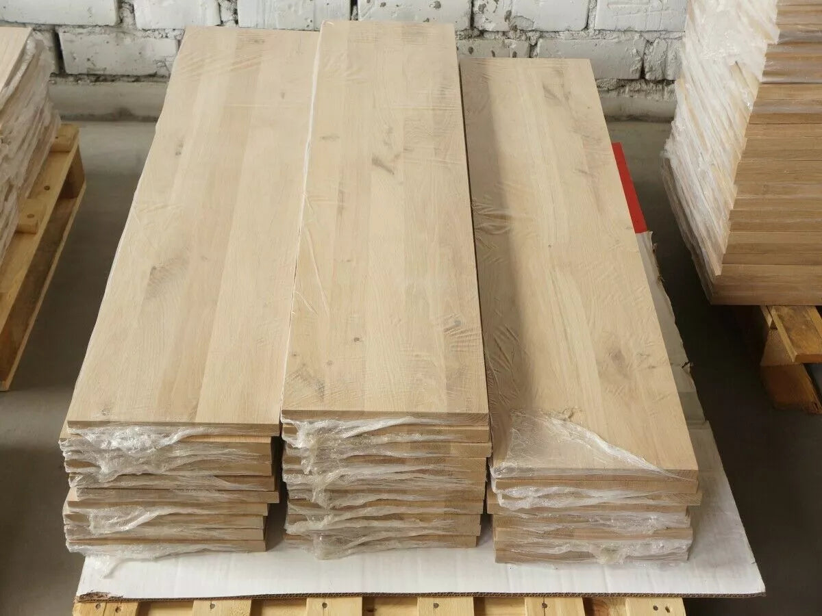 Līmēta masīvkoks plātne DIY Ozols Rustic, pilnas lameles fixētā platumā, 20mm