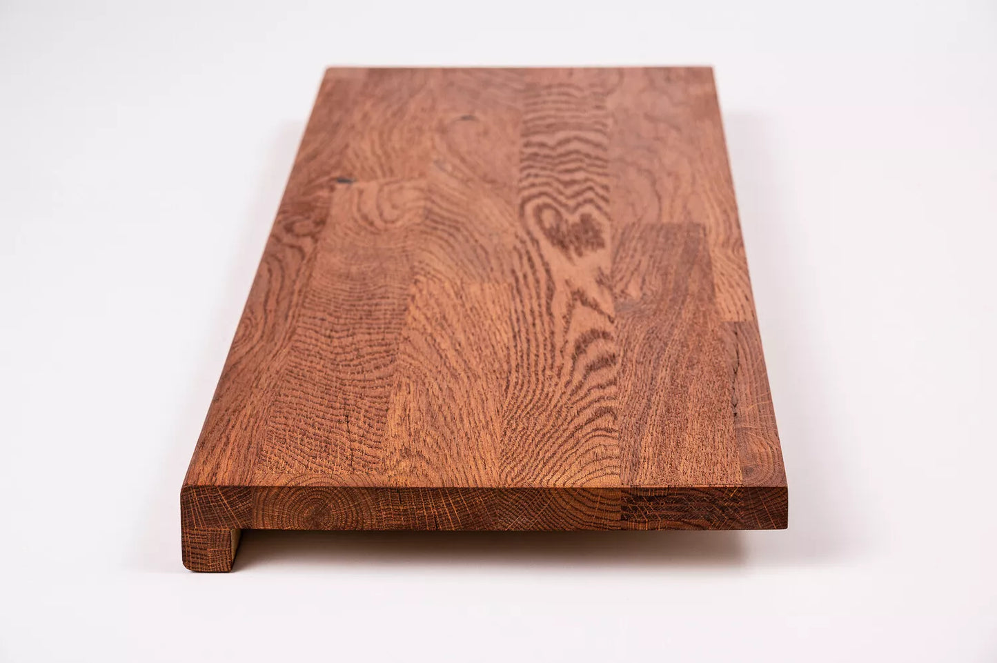 Trepju pakāpiens, palodze, Ozols Rustic, audzētas lameles, 26 mm, eļļots tonī Ķirsis