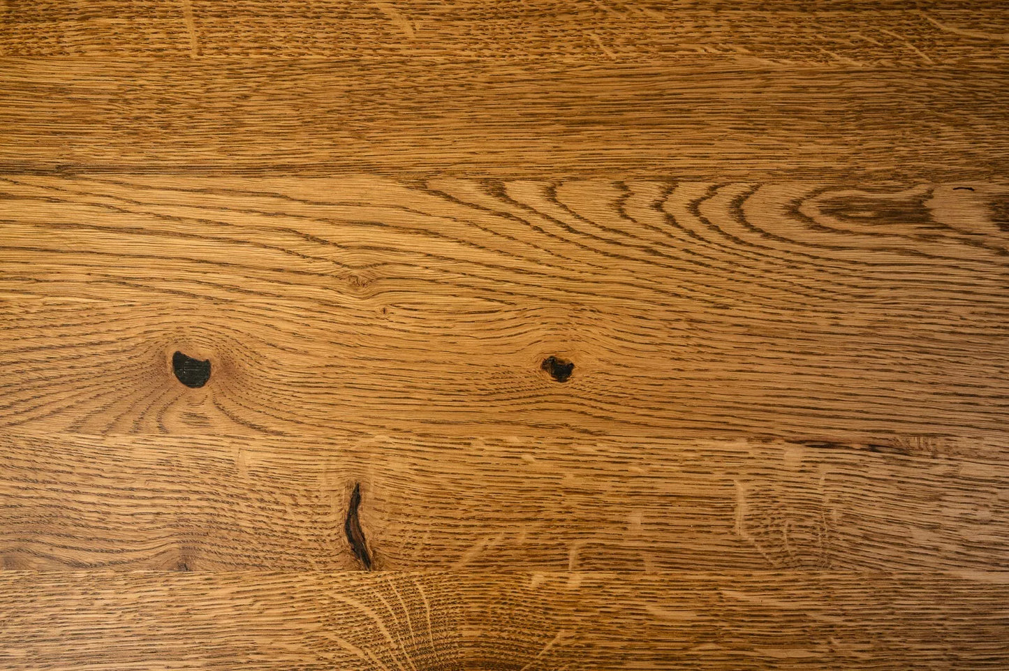 Stair tread Windowsill with overhang Oak Rustic, full stave lamellas, 16 mm, Antique oil