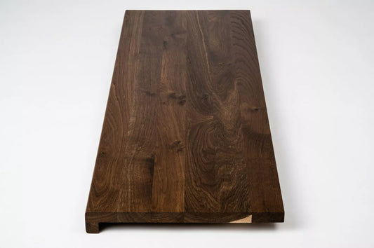 Trepju pakāpiens, palodze, Kūpināts Ozols, Rustic, pilnas lameles, 20 mm, Lakots (matēts)