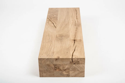 Līmētās ozola koka brusas Rustic 120x240 mm bez virsmas apstrādes