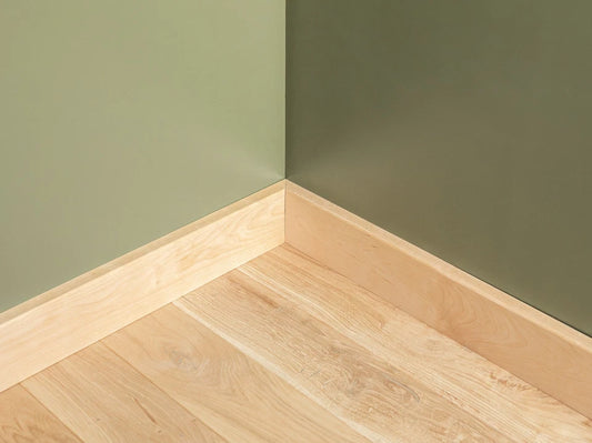 Solid Skirting Board Birch A/B 24x100mm unfinished 2000 mm with radius 5mm