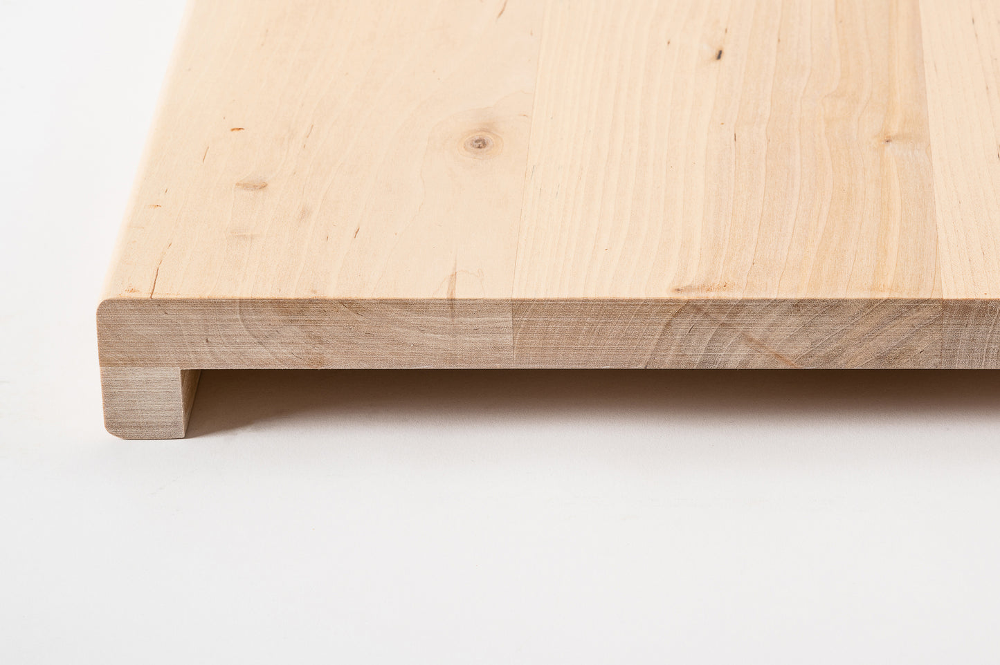 Trepju pakāpiens, palodze, Bērzs Rustic, pilnas lameles, 20 mm, Balti eļļots