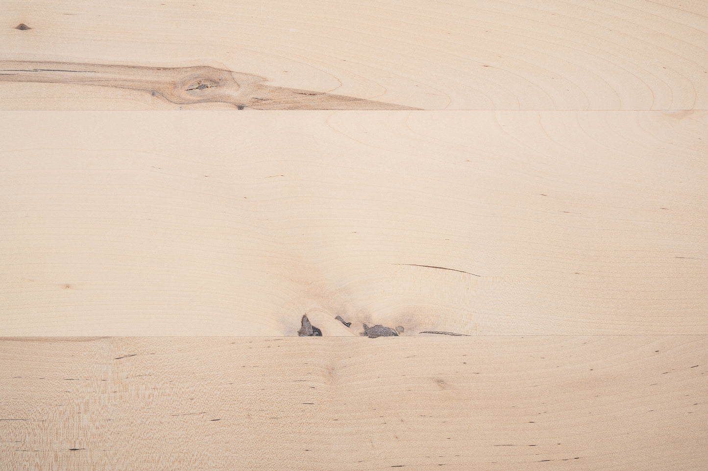 Stair tread Windowsill with overhang Birch Rustic, full stave lamellas, 20 mm, Chalked white oil