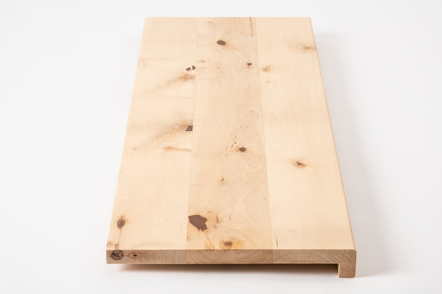 Trepju pakāpiens, palodze, Bērzs Rustic, pilnas lameles, 20 mm, eļļots ar cietā vaska eļļu tonī Dabīgi balts
