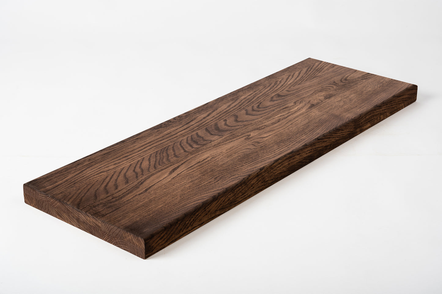 Shelf Stair tread Riser Windowsill Oak A/B, full stave lamellas, 35 mm, 2-layer, Walnut oil
