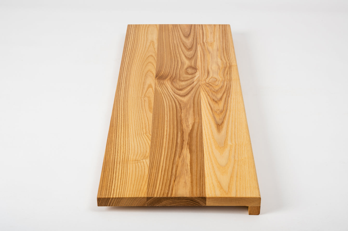 Stair tread Windowsill with overhang Ash A/B, full stave lamellas, 20 mm, Natural oil