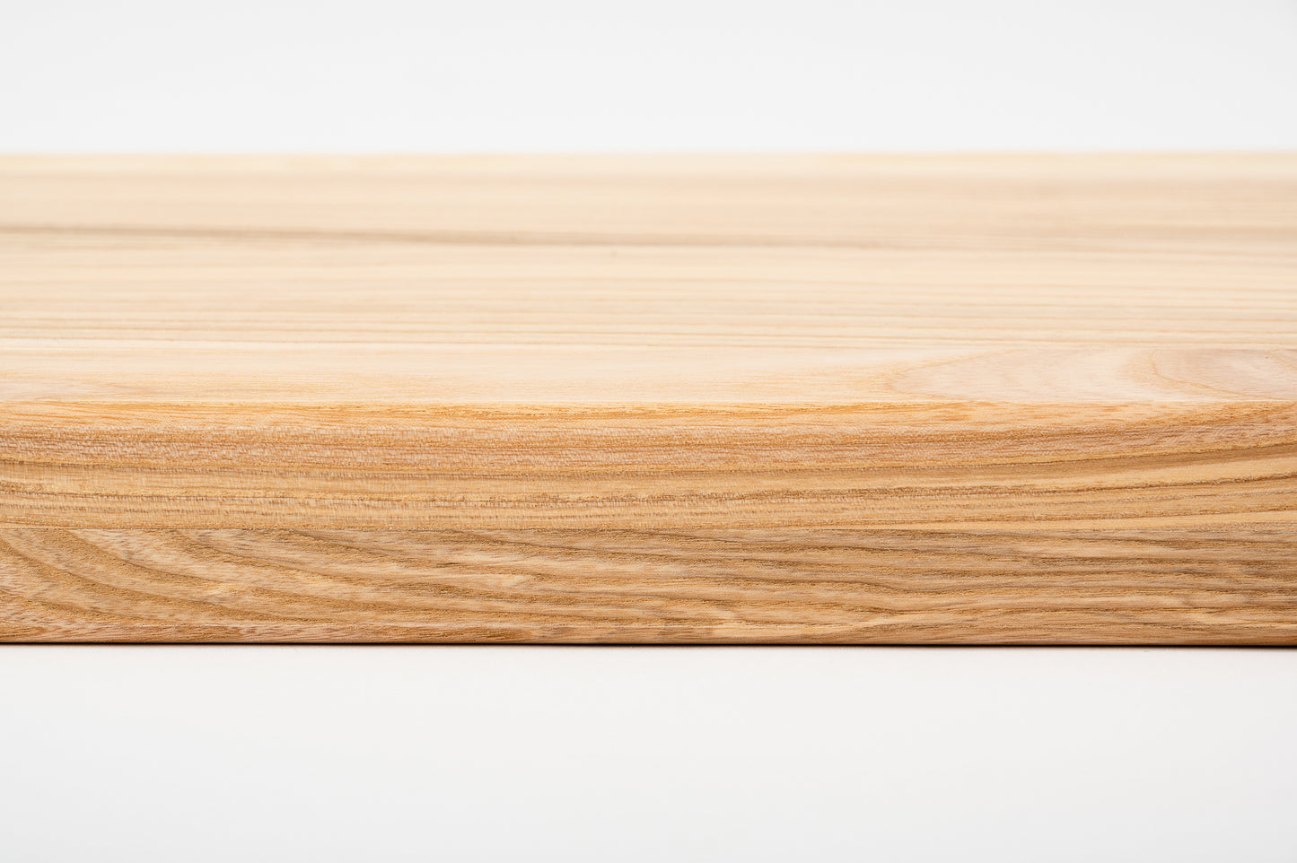 Shelf Stair tread Riser Windowsill Ash A/B, full stave lamellas, 40 mm, 2-layer, Hard wax oil Natural (colourless)