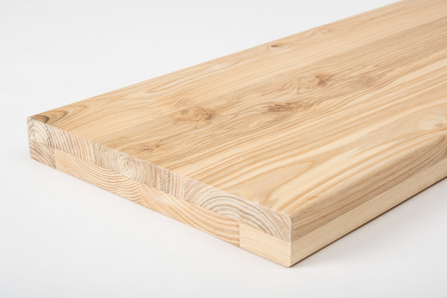 Plaukts, trepju pakāpiens, pretpakāpieni, palodze Osis Rustic, pilnas lameles,  40 mm, 2 slāņu, eļļots ar cietā vaska eļļu tonī Dabīgi balts