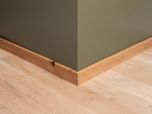 Grīdlīste Ozols Rustic, 18x70x2000mm ar rādiusu, Lakots (matēts), špaktelēta, birstēts