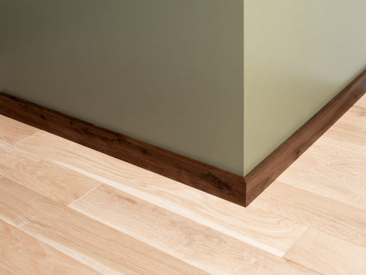 Grīdlīste Kūpināts Ozols Rustic, 18x70x2000mm ar rādiusu, Lakots (matēts), špaktelēta