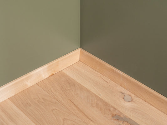 Grīdlīstes Bērzs A/B 20x52mm eļļots ar cietā vaska eļļu tonī Dabīgi balts 1,5-2,5m Izliekts