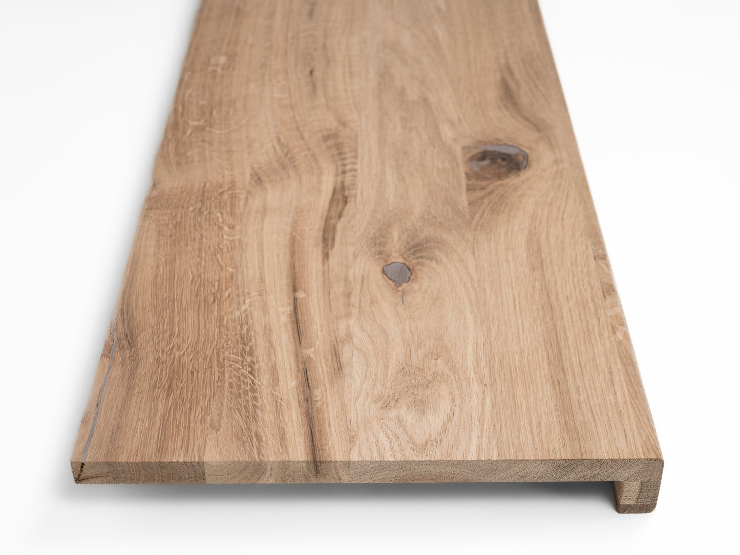 Trepju pakāpiens, palodze, Ozols Rustic, pilnas lameles, 16mm, bez virsmas apstrādes