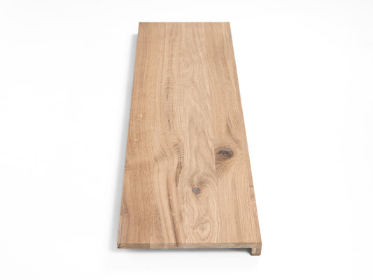 Trepju pakāpiens, palodze, Ozols Rustic, pilnas lameles, 16mm, bez virsmas apstrādes