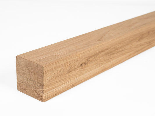Līmētās ozola koka brusas A/B 70x70 mm bez virsmas apstrādes