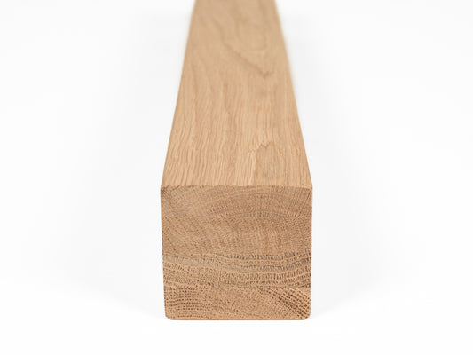 Līmētās ozola koka brusas A/B 70x70 mm bez virsmas apstrādes